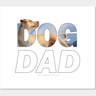 DOG DAD - labrador oil painting word art Posters and Art